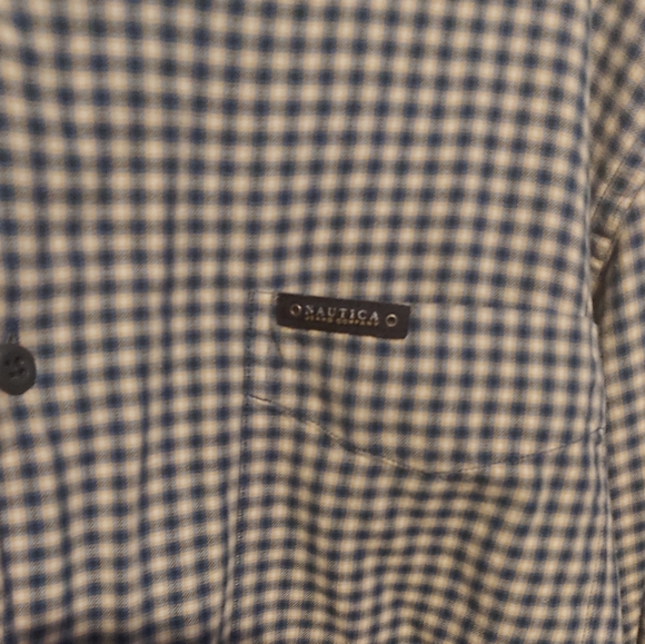 Nautica Size Large long sleeve button up shirt comfy date night fall - Picture 4 of 5
